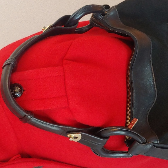 Jimmy Choo Black Leather and Suede Hobo Bag Luxury - Picture 14 of 17